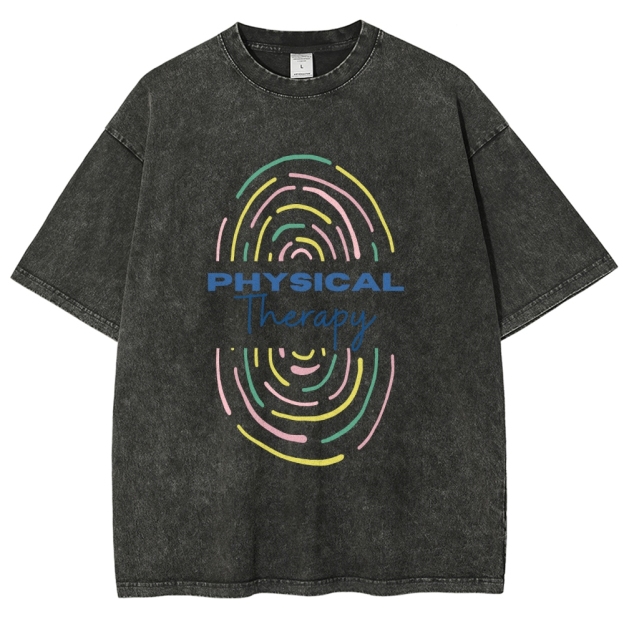 Physical Therapist Unisex Fit Washed T-Shirt