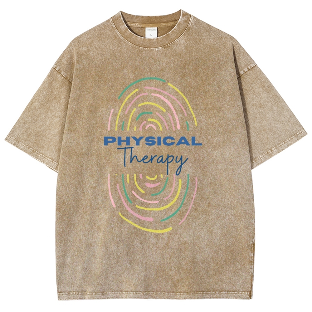 Physical Therapist Unisex Fit Washed T-Shirt