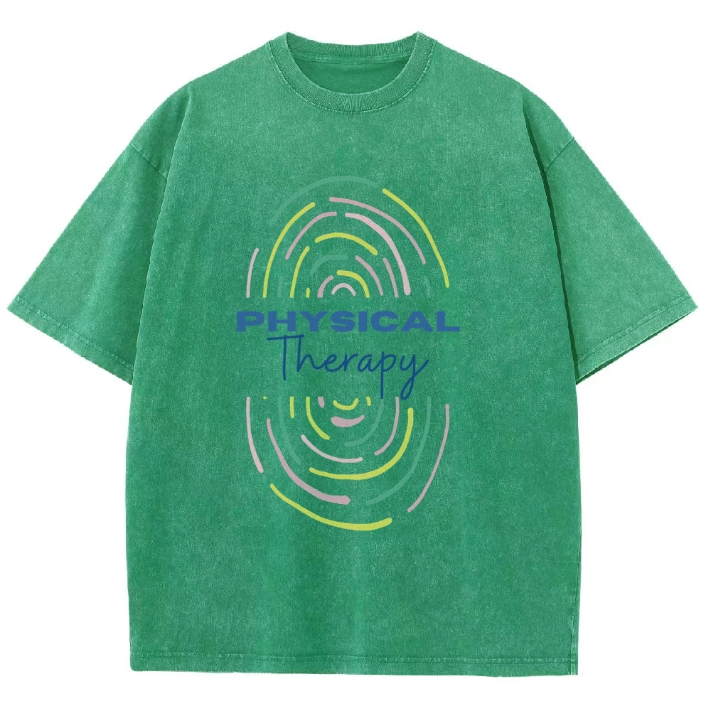 Physical Therapist Unisex Fit Washed T-Shirt
