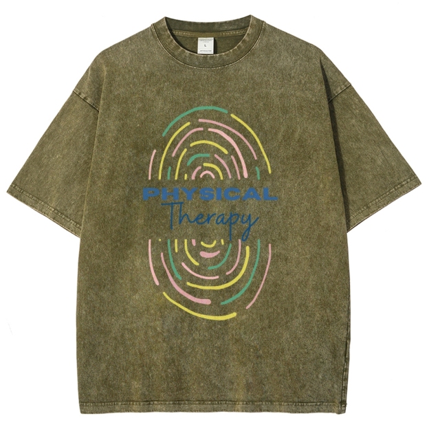 Physical Therapist Unisex Fit Washed T-Shirt