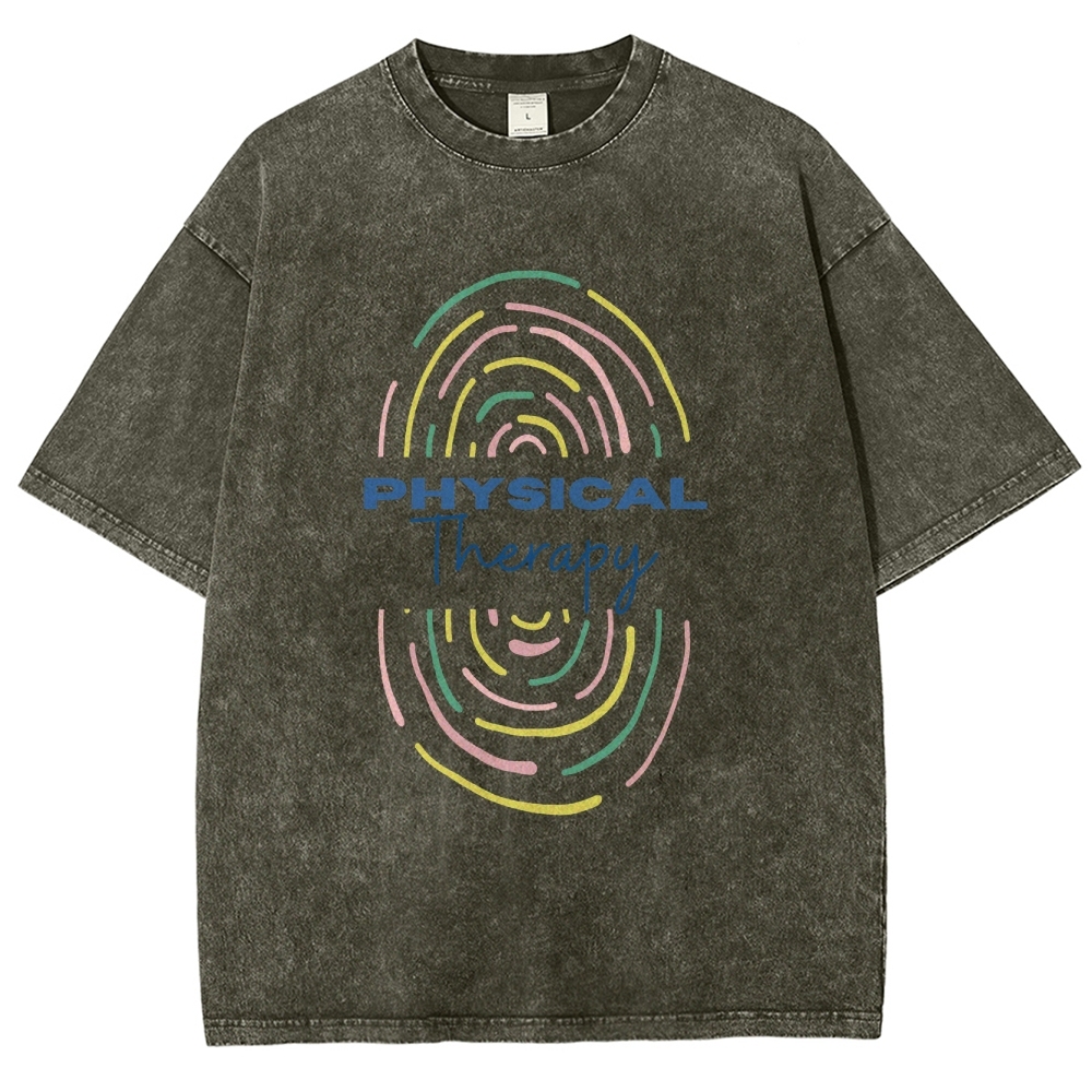 Physical Therapist Unisex Fit Washed T-Shirt