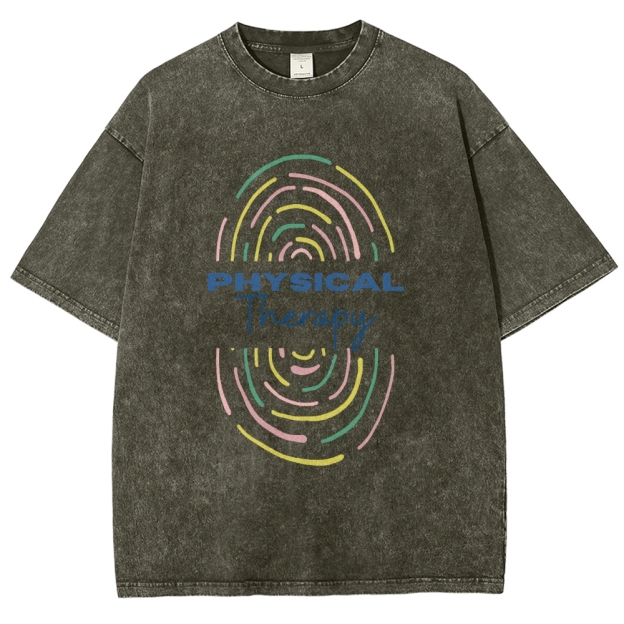 Physical Therapist Unisex Fit Washed T-Shirt
