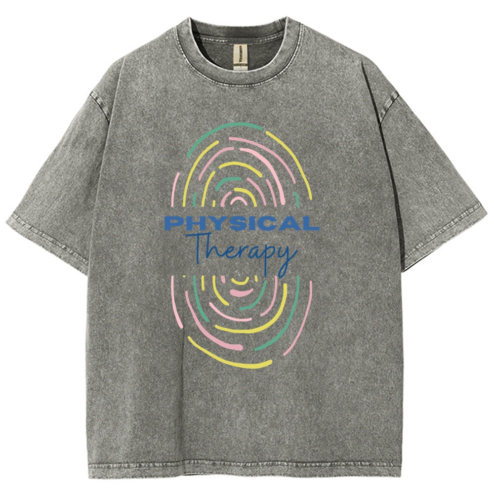 Physical Therapist Unisex Fit Washed T-Shirt