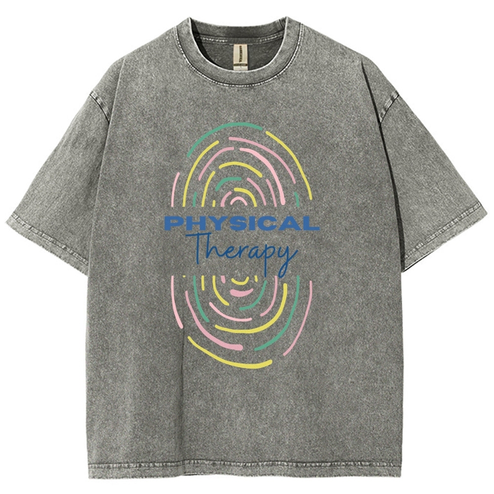 Physical Therapist Unisex Fit Washed T-Shirt