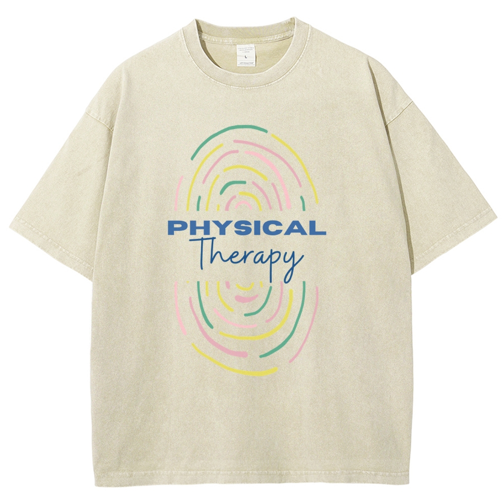 Physical Therapist Unisex Fit Washed T-Shirt