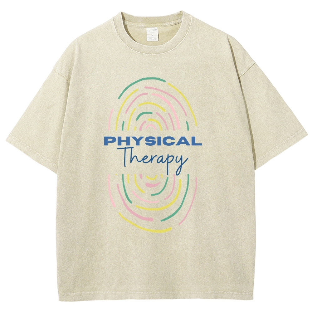 Physical Therapist Unisex Fit Washed T-Shirt