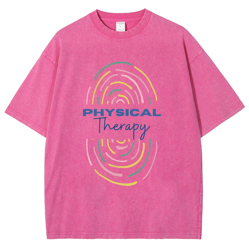 Physical Therapist Unisex Fit Washed T-Shirt