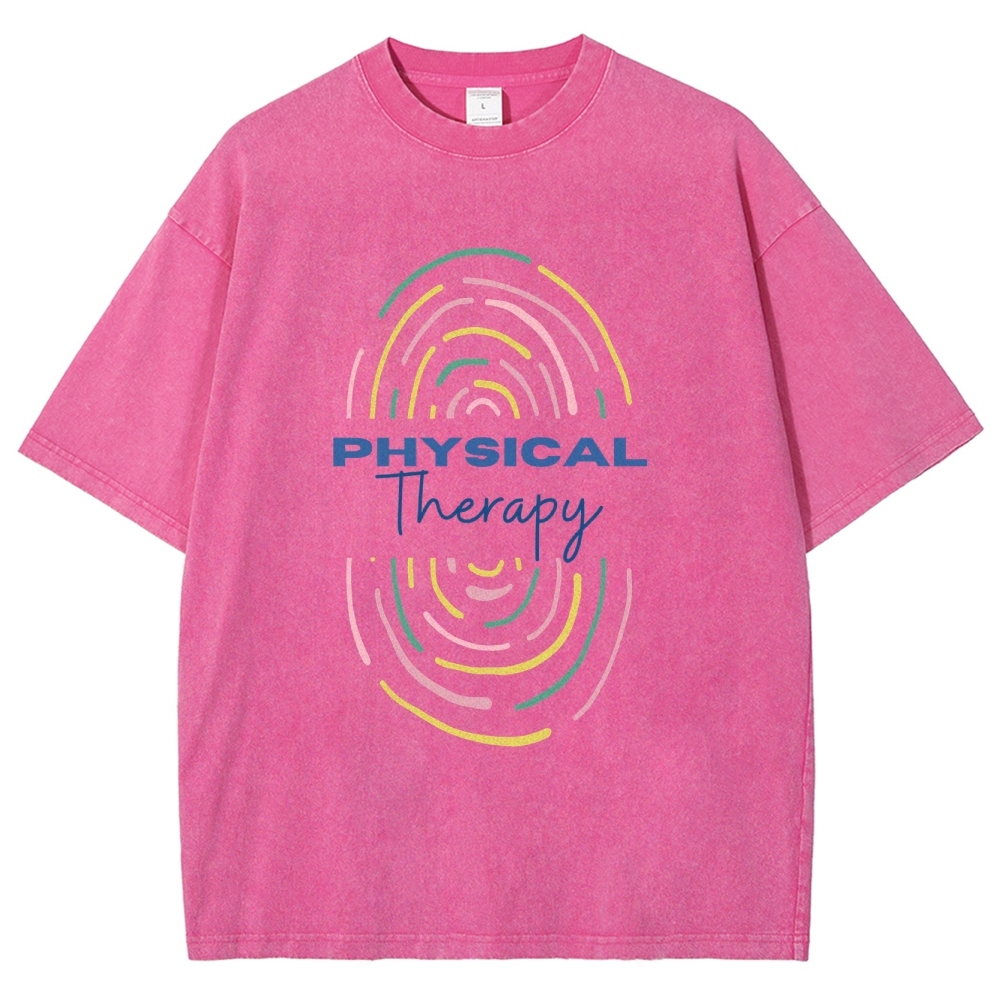 Physical Therapist Unisex Fit Washed T-Shirt