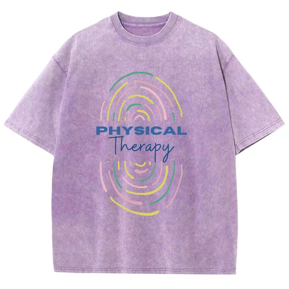 Physical Therapist Unisex Fit Washed T-Shirt