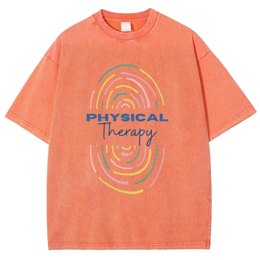 Physical Therapist Unisex Fit Washed T-Shirt