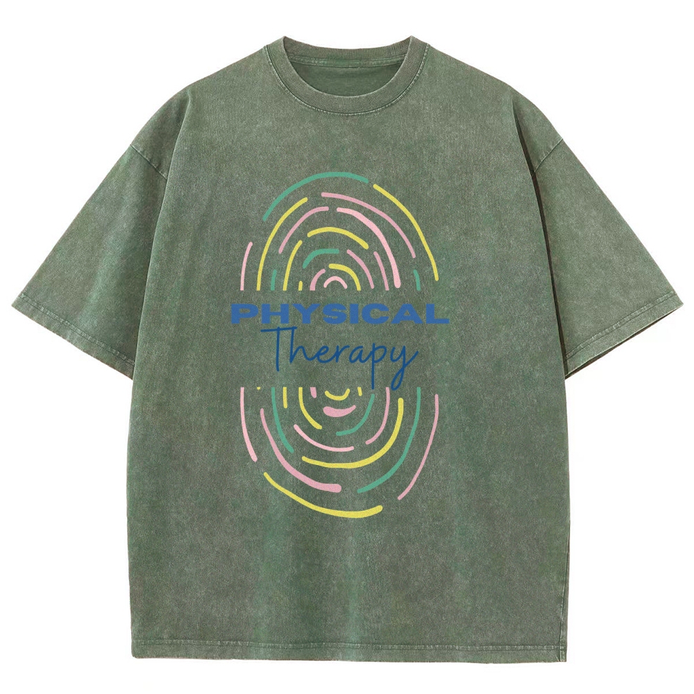 Physical Therapist Unisex Fit Washed T-Shirt