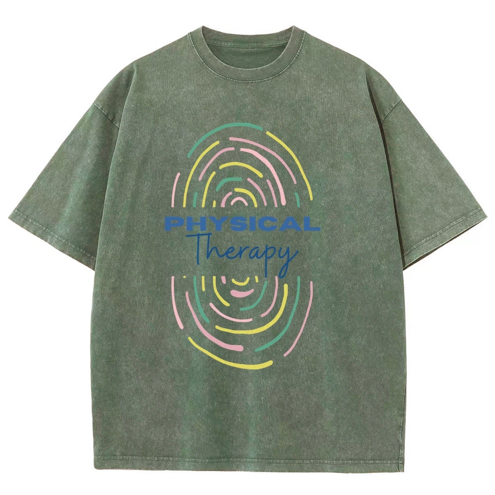 Physical Therapist Unisex Fit Washed T-Shirt