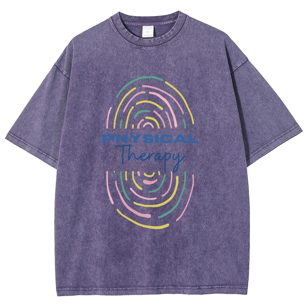 Physical Therapist Unisex Fit Washed T-Shirt