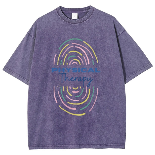 Physical Therapist Unisex Fit Washed T-Shirt