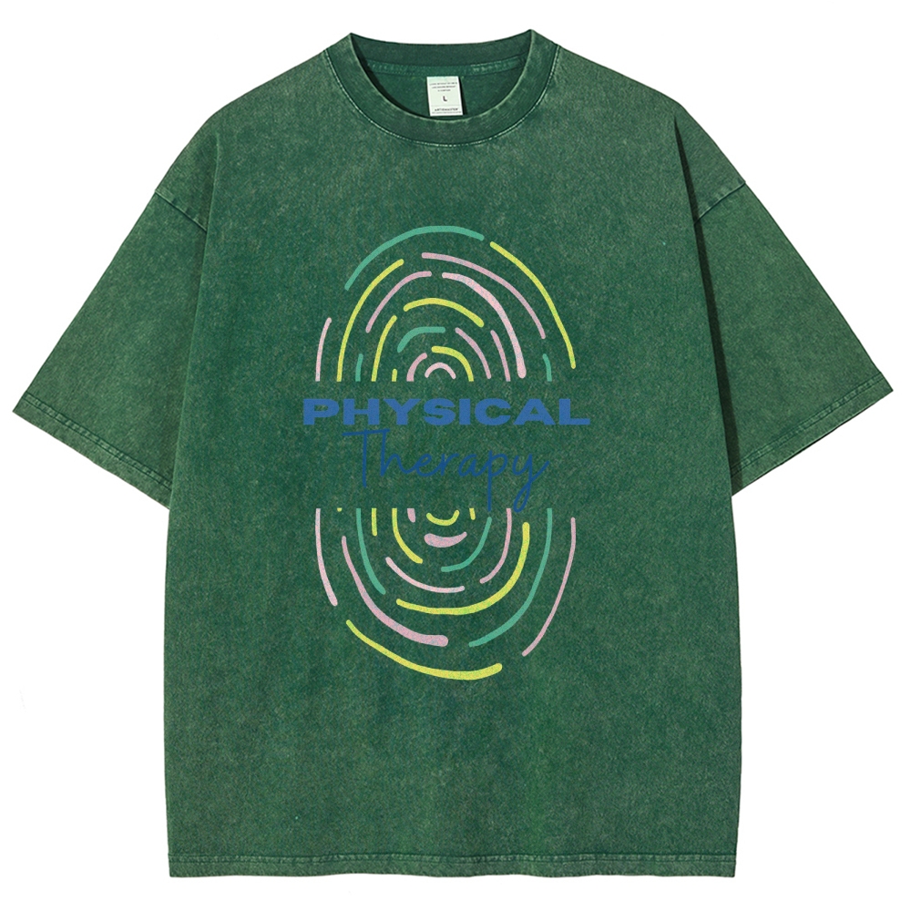 Physical Therapist Unisex Fit Washed T-Shirt