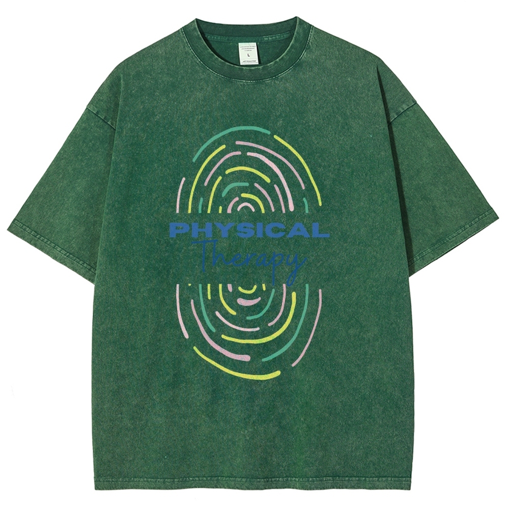Physical Therapist Unisex Fit Washed T-Shirt