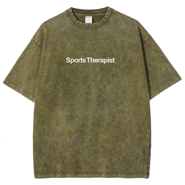 Sports Therapist Unisex Fit Washed T-Shirt Customscool