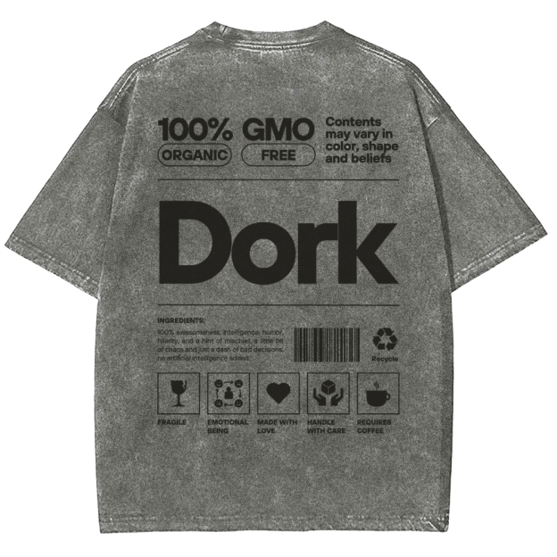 Dork Unisex Fit Washed T-Shirt