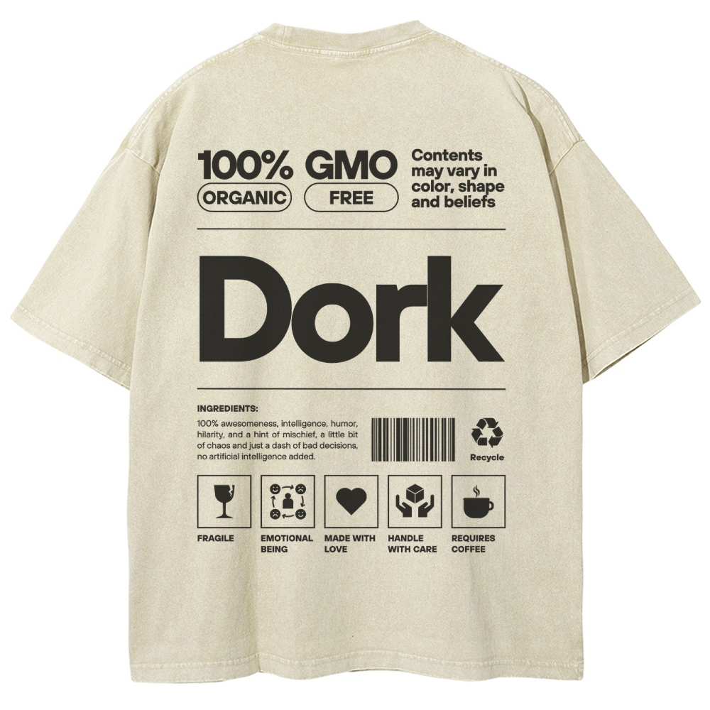 Dork Unisex Fit Washed T-Shirt