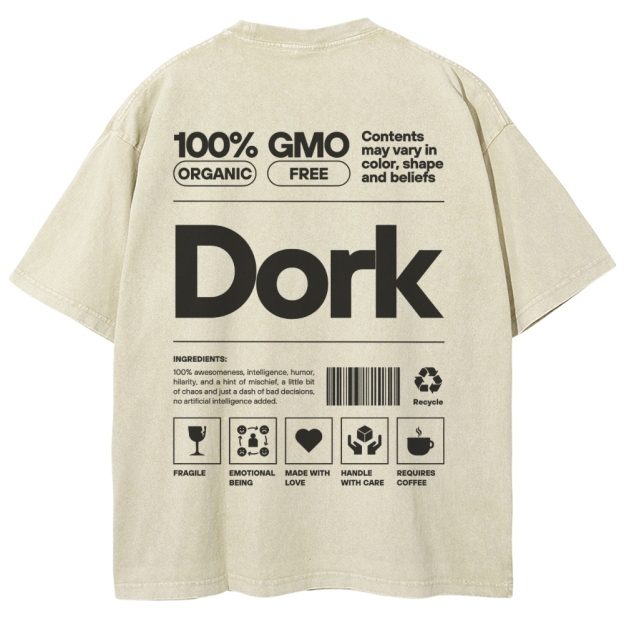 Dork Unisex Fit Washed T-Shirt