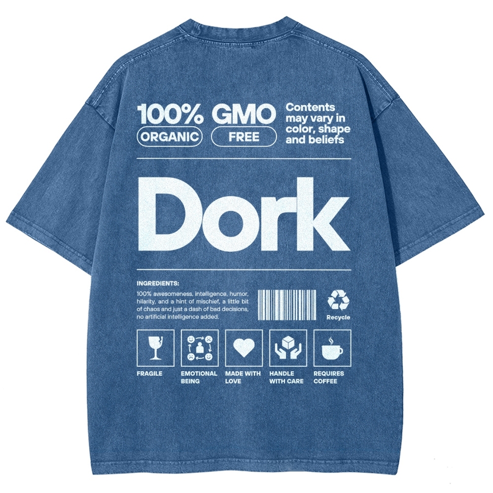 Dork Unisex Fit Washed T-Shirt
