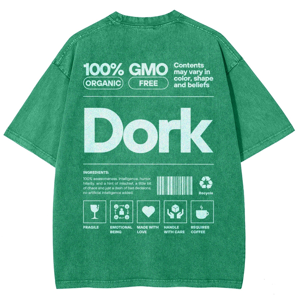 Dork Unisex Fit Washed T-Shirt