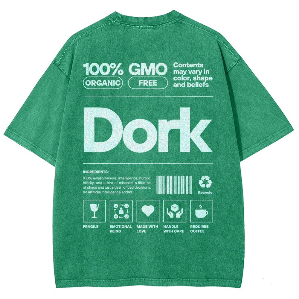 Dork Unisex Fit Washed T-Shirt