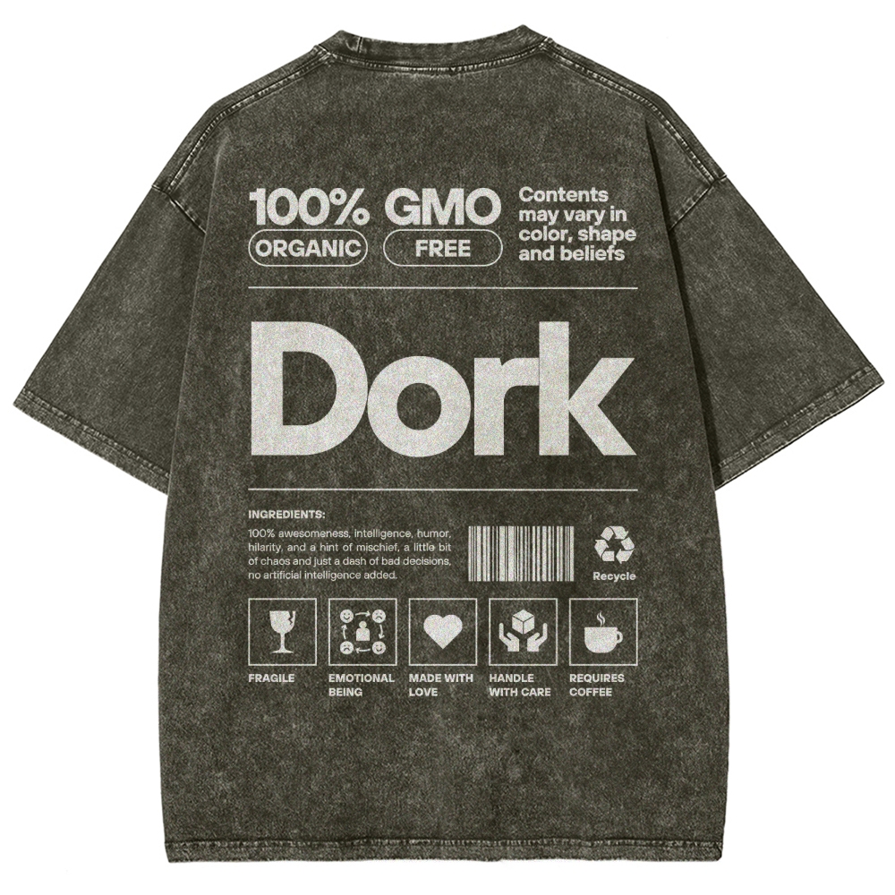 Dork Unisex Fit Washed T-Shirt