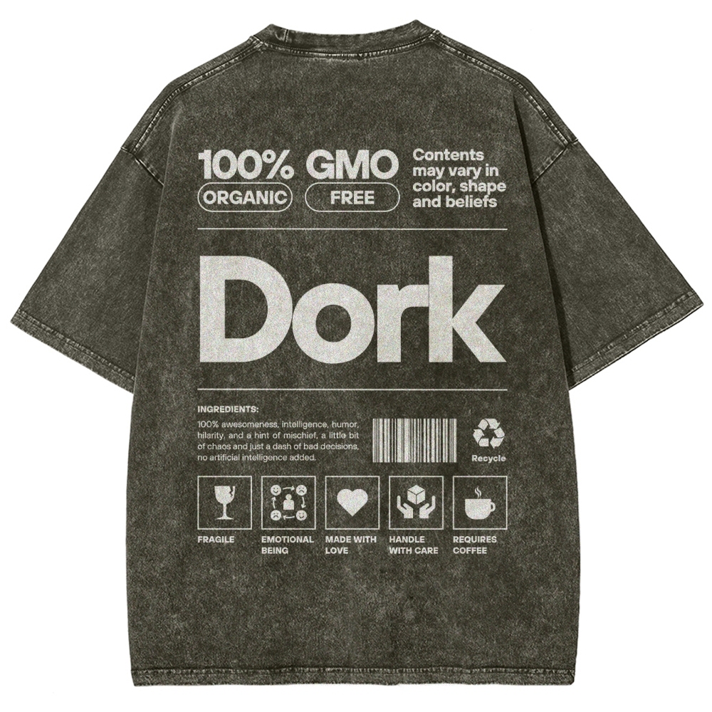 Dork Unisex Fit Washed T-Shirt