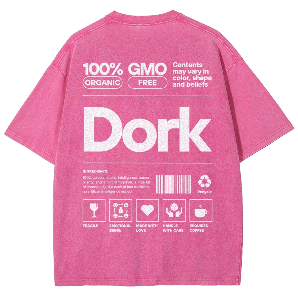 Dork Unisex Fit Washed T-Shirt