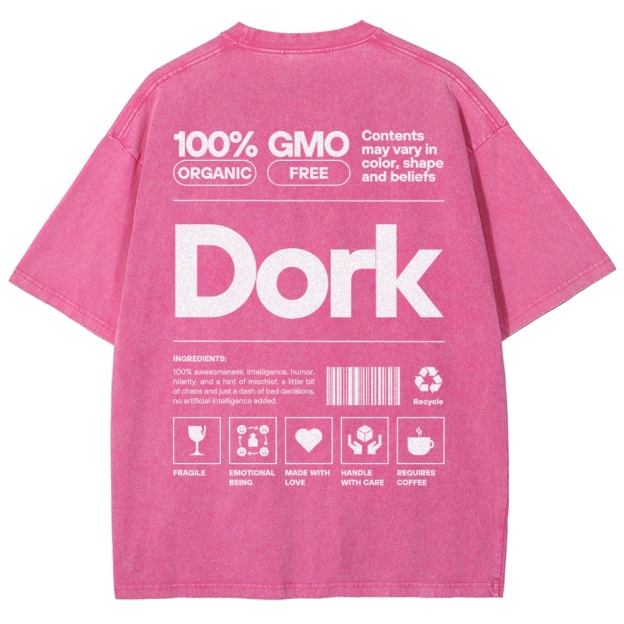 Dork Unisex Fit Washed T-Shirt