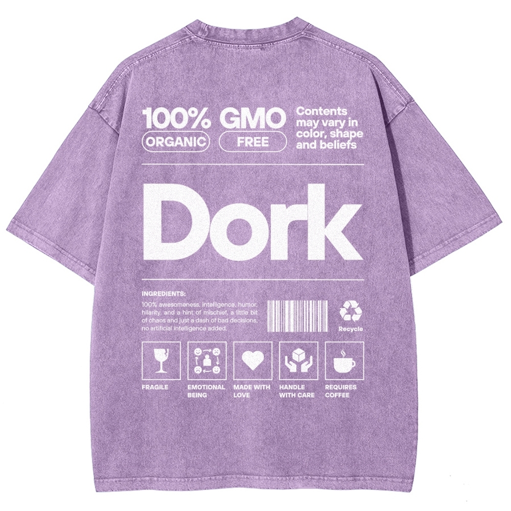 Dork Unisex Fit Washed T-Shirt