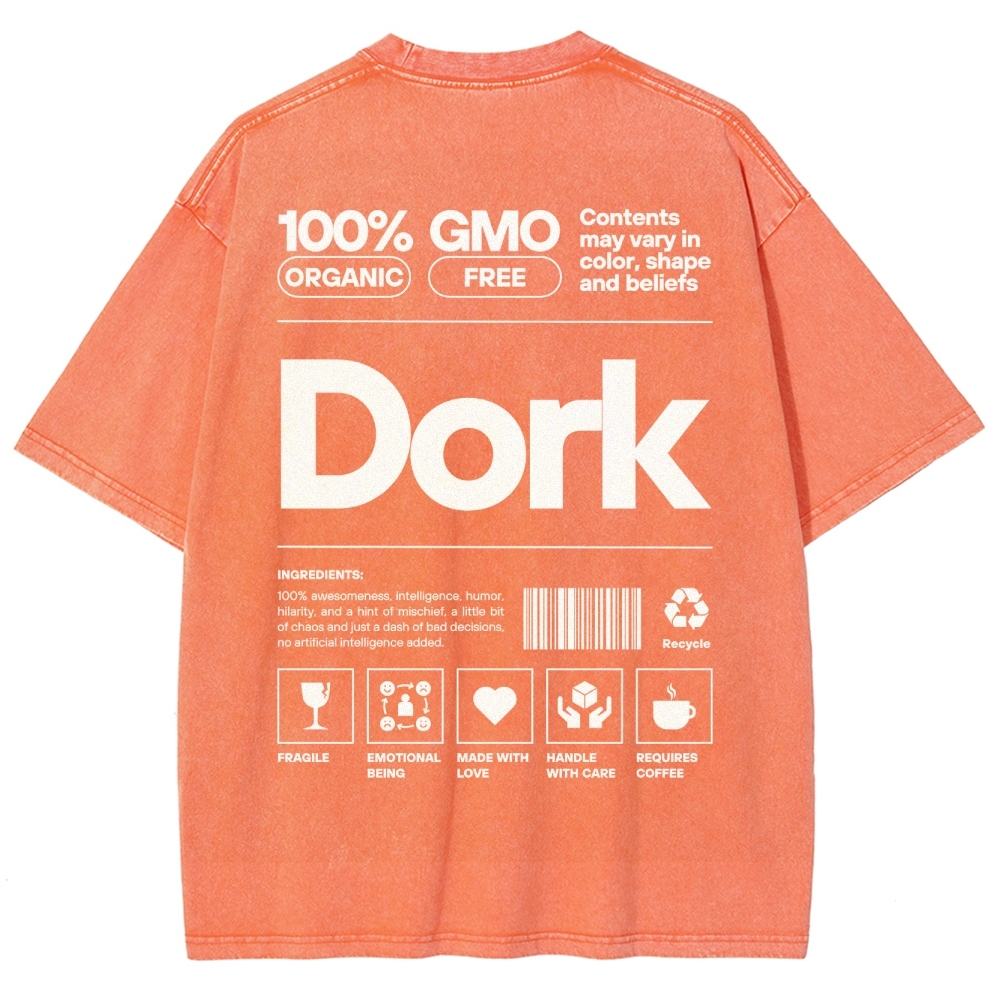 Dork Unisex Fit Washed T-Shirt