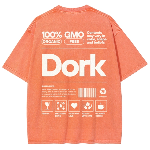 Dork Unisex Fit Washed T-Shirt