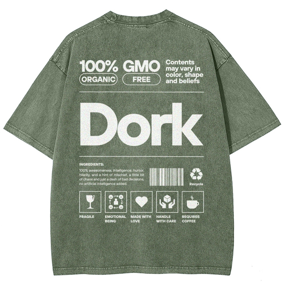 Dork Unisex Fit Washed T-Shirt