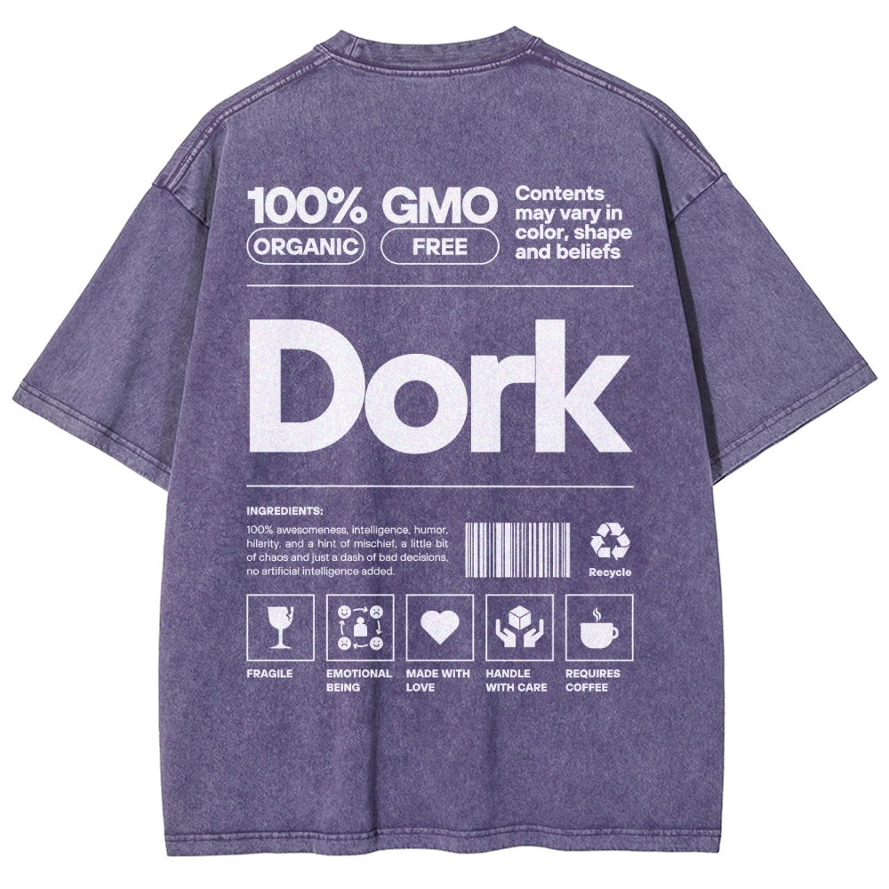 Dork Unisex Fit Washed T-Shirt