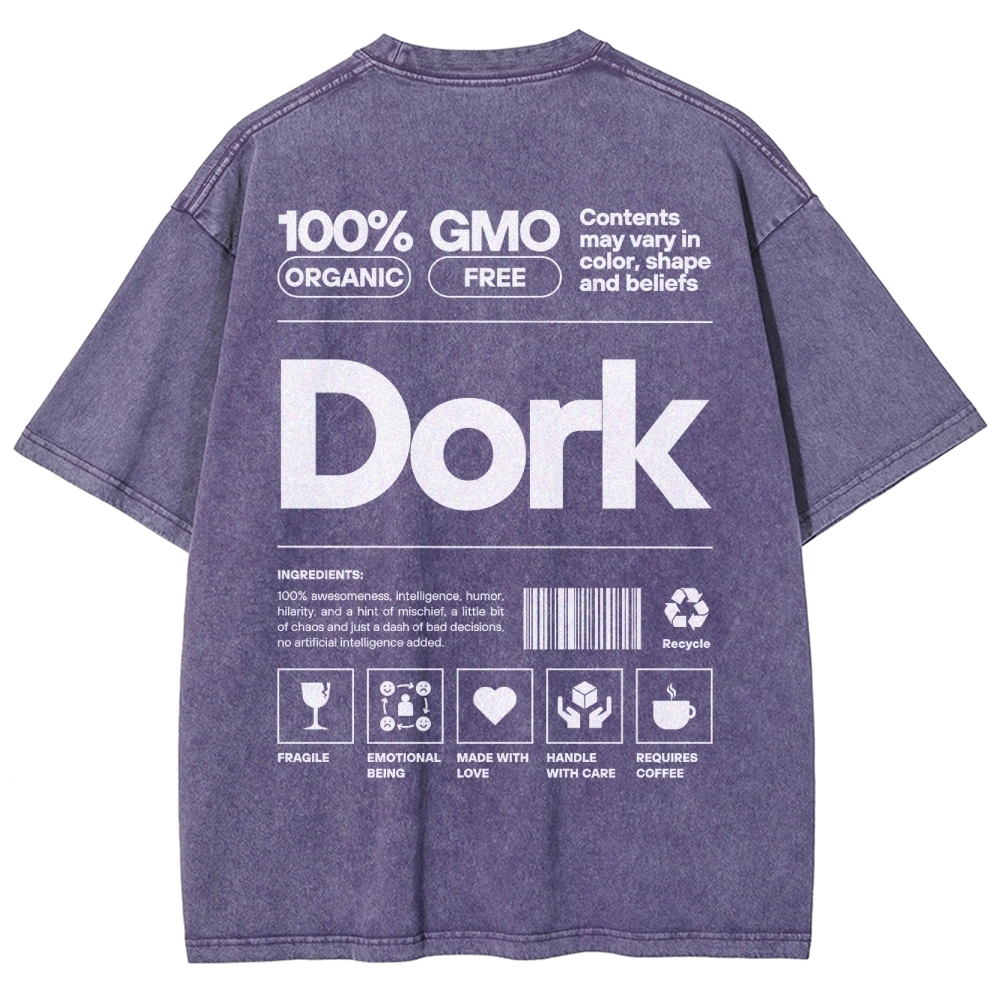 Dork Unisex Fit Washed T-Shirt