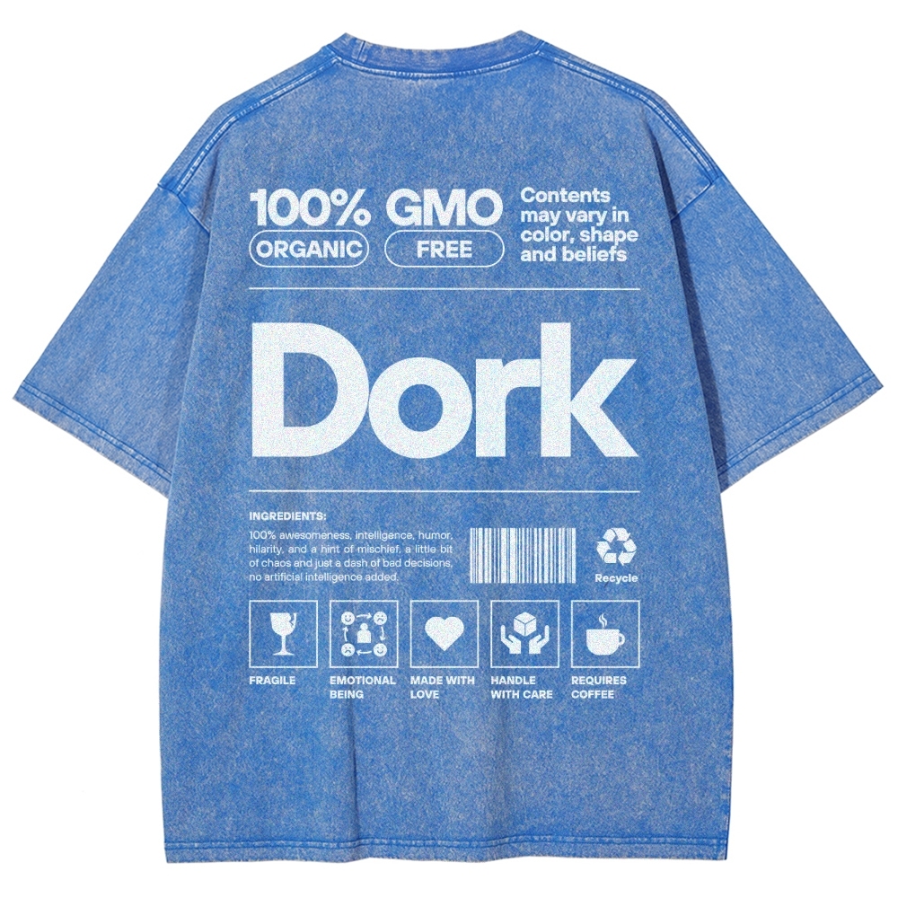 Dork Unisex Fit Washed T-Shirt