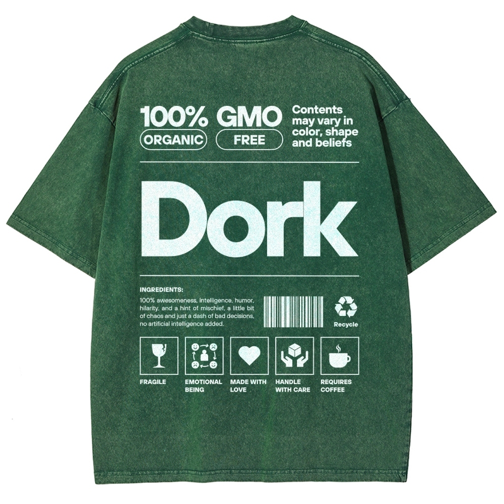 Dork Unisex Fit Washed T-Shirt