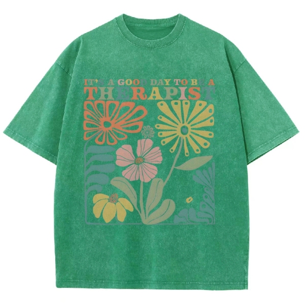 Therapist Unisex Fit Washed T-Shirt Customscool