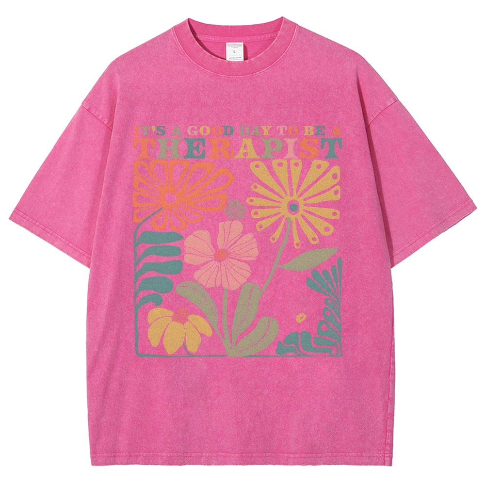 Therapist Unisex Fit Washed T-Shirt Customscool