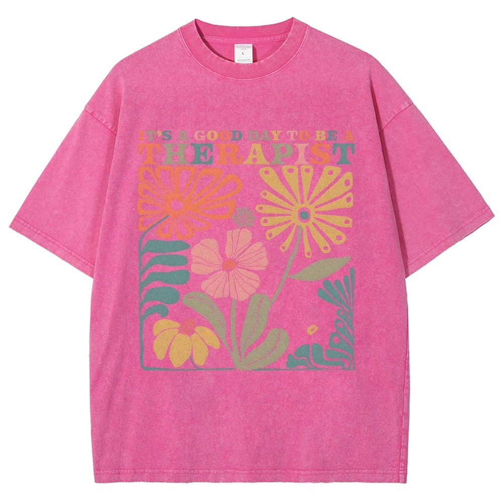 Therapist Unisex Fit Washed T-Shirt Customscool