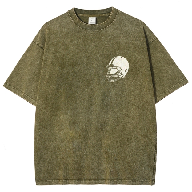 Football Unisex Fit Washed T-Shirt