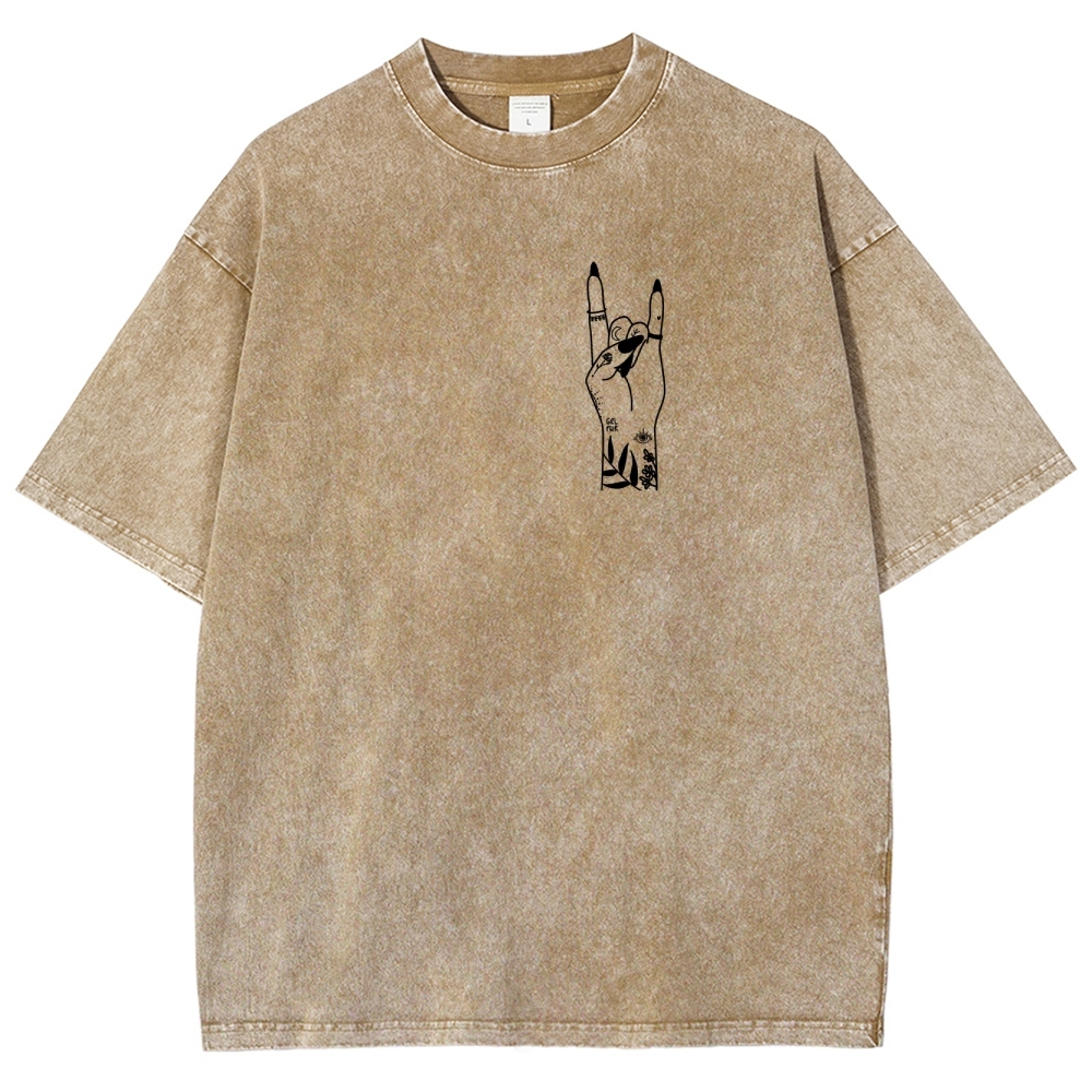 Nail Tech Unisex Fit Washed T-Shirt Customscool