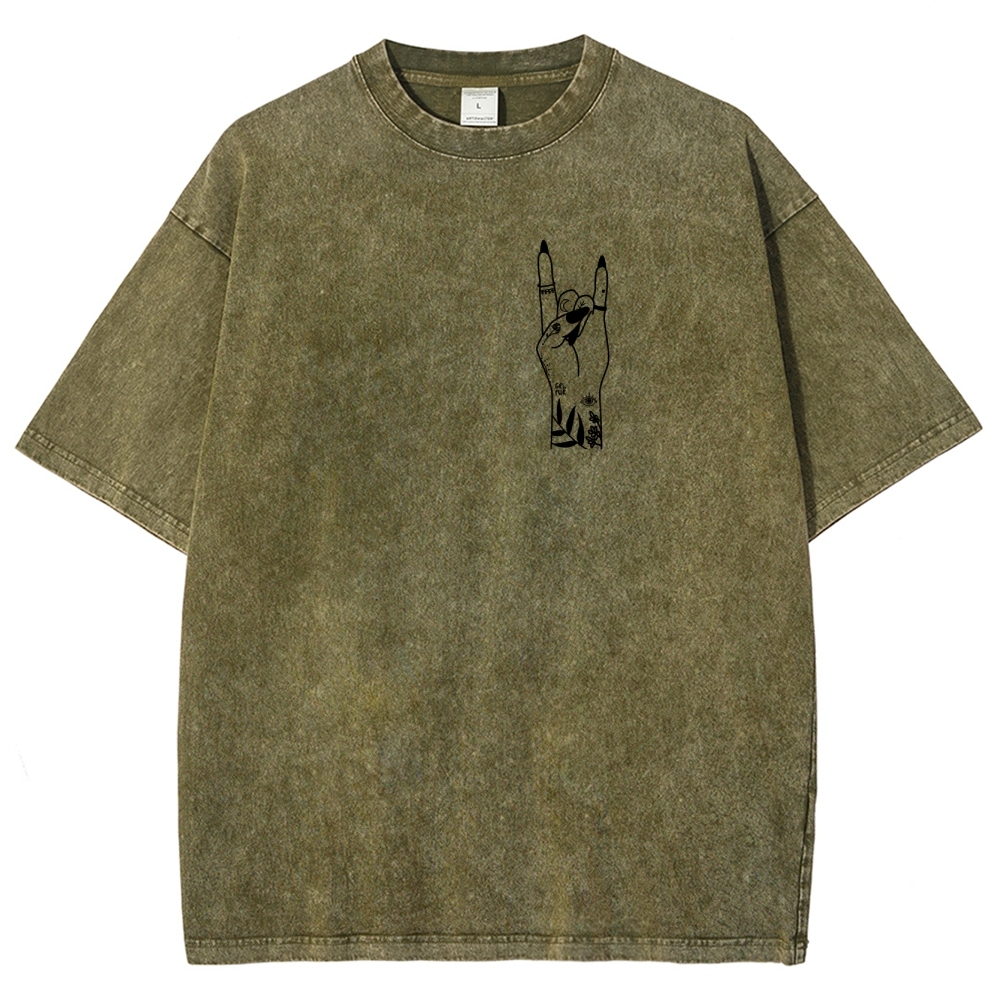 Nail Tech Unisex Fit Washed T-Shirt Customscool