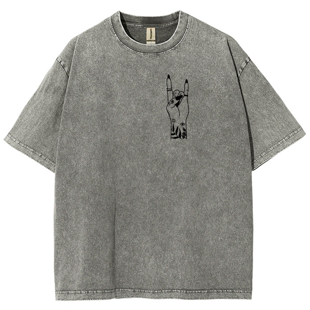 Nail Tech Unisex Fit Washed T-Shirt Customscool