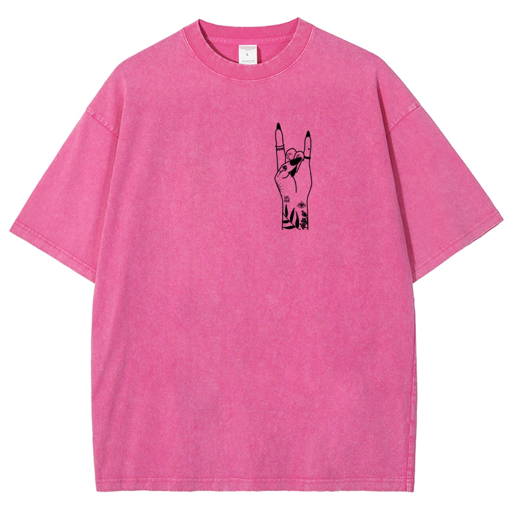 Nail Tech Unisex Fit Washed T-Shirt Customscool