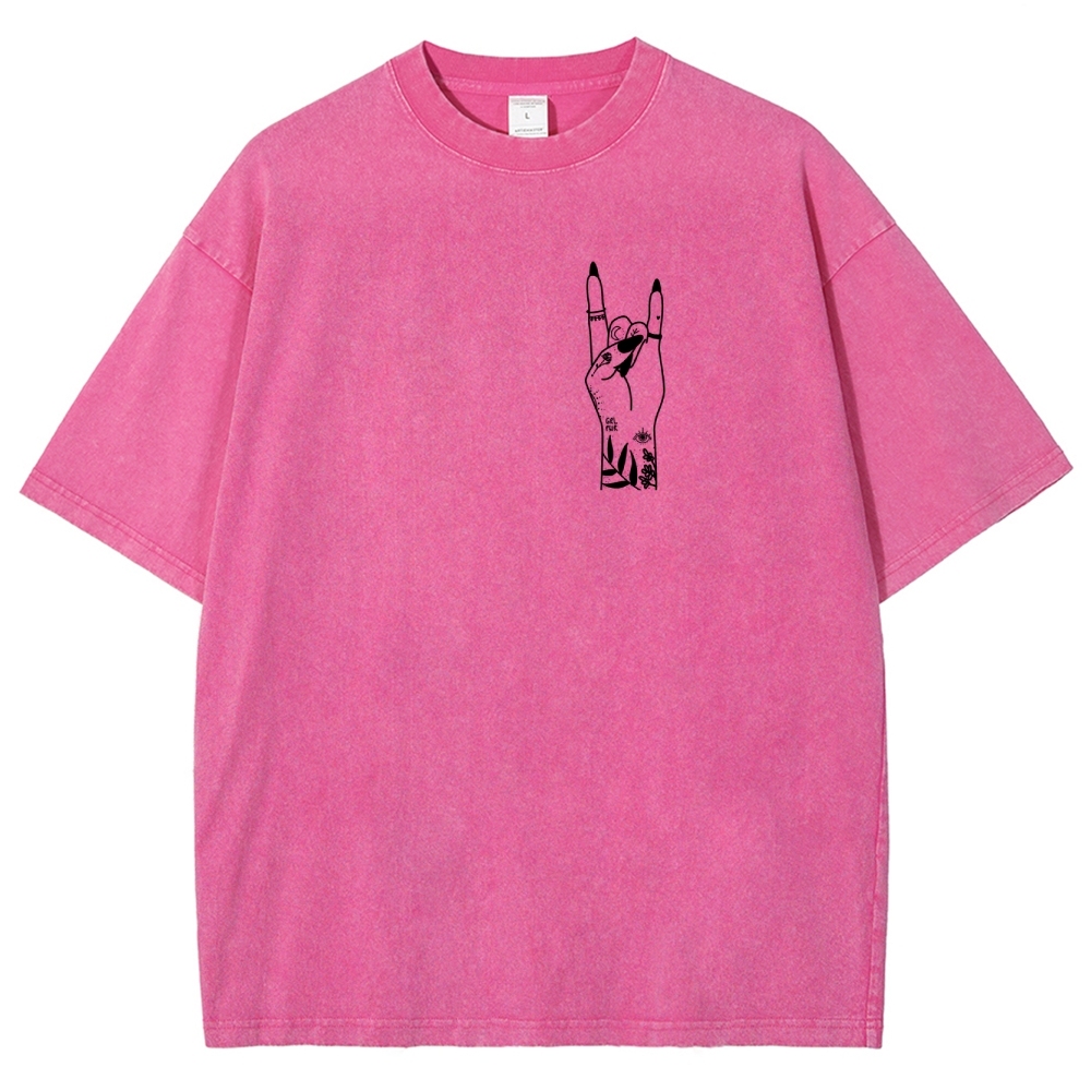 Nail Tech Unisex Fit Washed T-Shirt Customscool