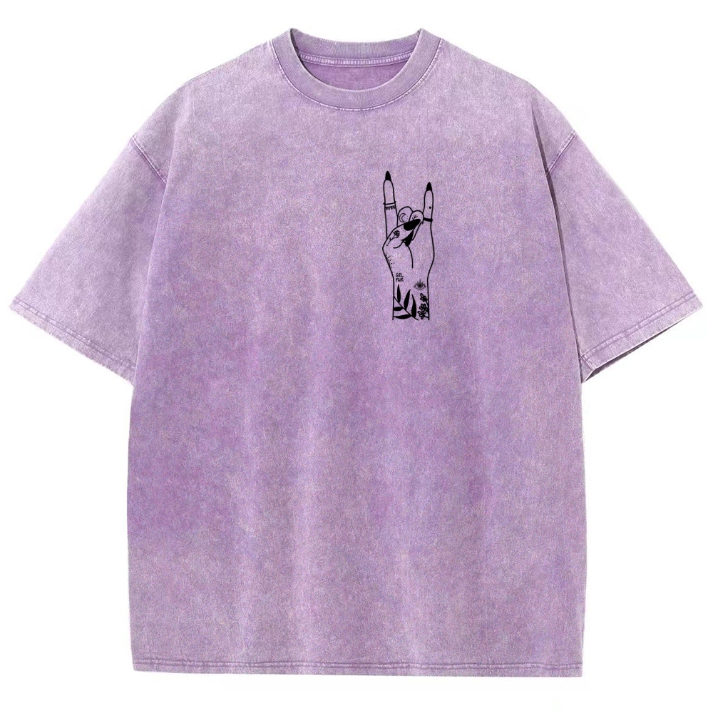 Nail Tech Unisex Fit Washed T-Shirt Customscool