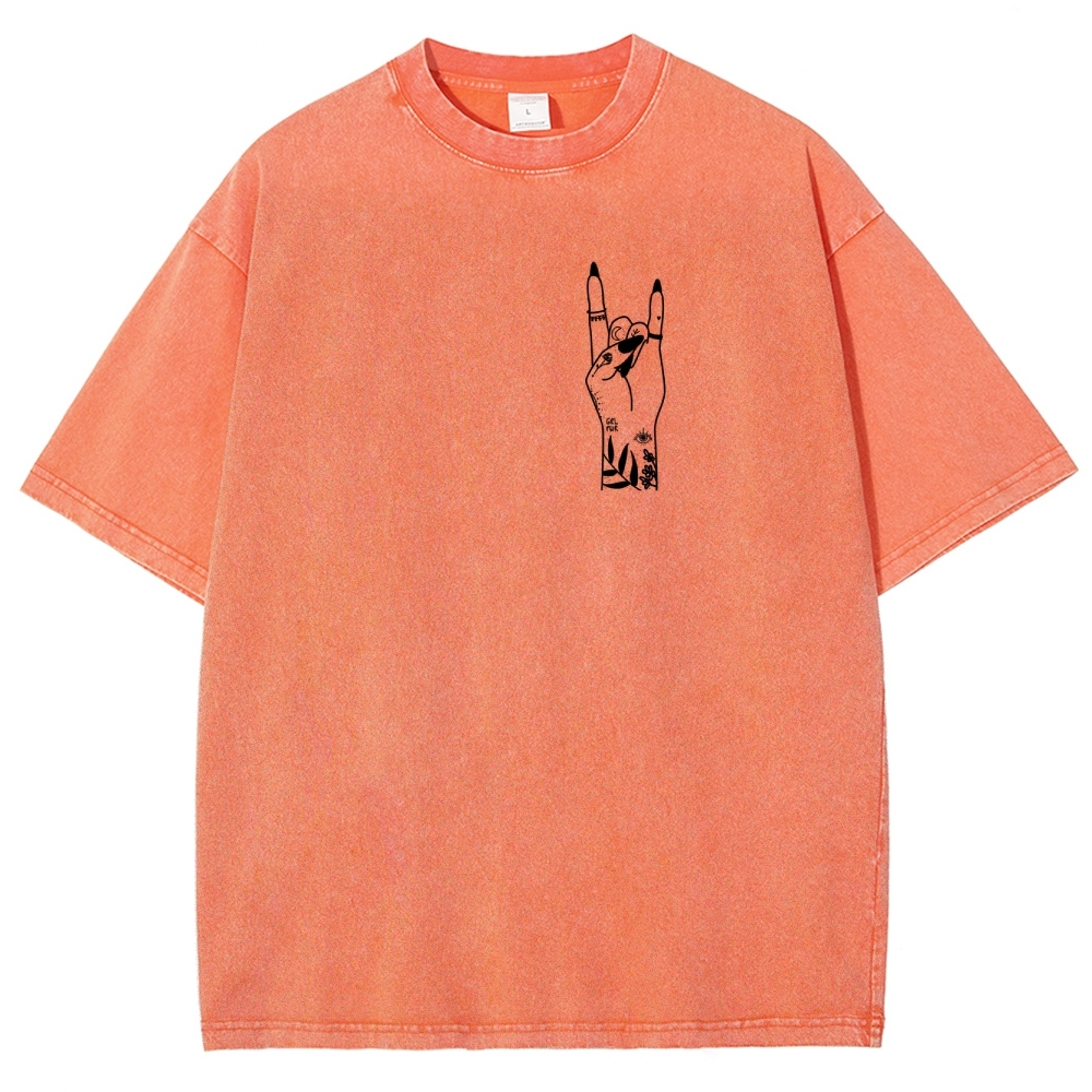 Nail Tech Unisex Fit Washed T-Shirt Customscool